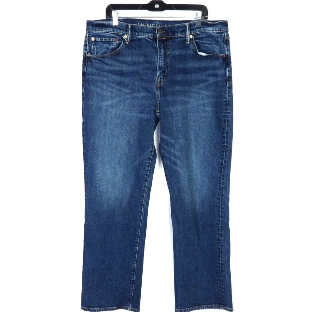 American Eagle Easy FLEX Stretch Original Boot Cut Denim‎ Jeans Men's 38 X 32